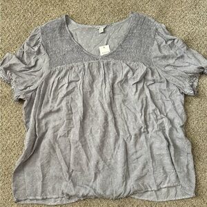 Gray Catos Women's Blouse NWT